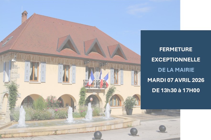 FERMETURE EXCEPTIONNELLE DE LA MAIRIE